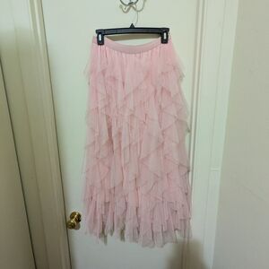 Windsor Blush Layered A-Line Skirt